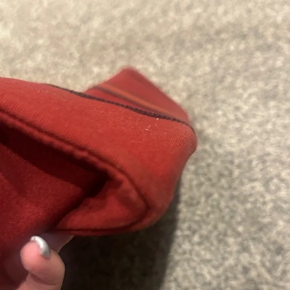 Hermes Red Canvas Tote Bag - Picture 11 of 13